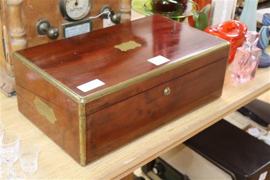 A Victorian mahogany writing slope